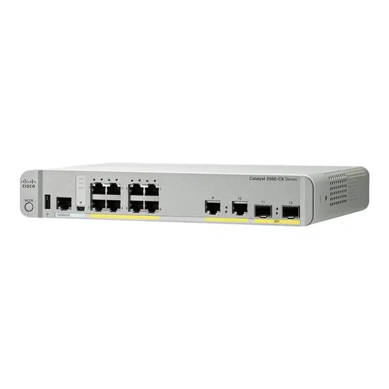 Cisco Catalyst 3560CX-8TC-S - Commutateur - Géré - 8 x 10 - 100 - 1000 + 2 x SFP Gigabit combiné -... (WS-C3560CX-8TC-S)_1